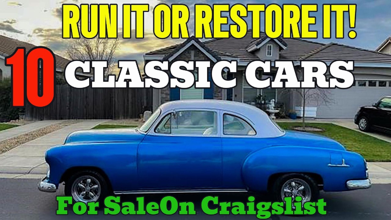 Ездить или реставрировать? 10 классических автомобилей на Craigslist, продающихся напрямую от вла...