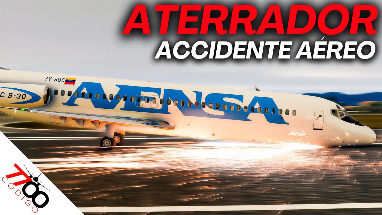 Avión EXPLOTA justo después de Aterrizar | Vuelo 007 de Avensa