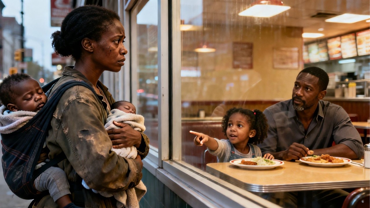 DAUGHTER WANTS TO SHARE MEAL WITH POOR MOM AND BABIES, HER BILLIONAIRE DAD'S REACTION STUNS EVERYONE