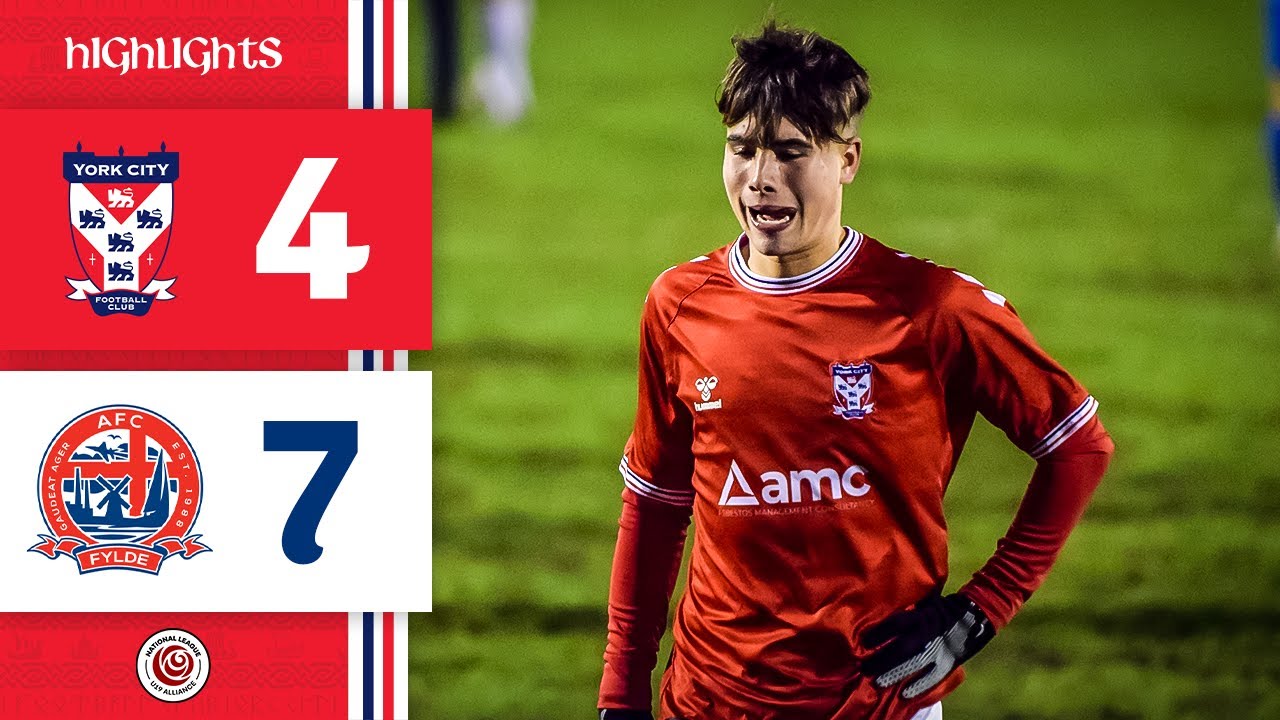 📺 U19s Match Highlights | York City U19 4-7 AFC Fylde U19 | 2025/26