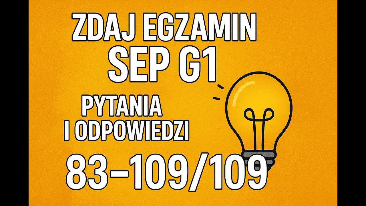 Egzamin Sep G1 83-109/109 wykład 4