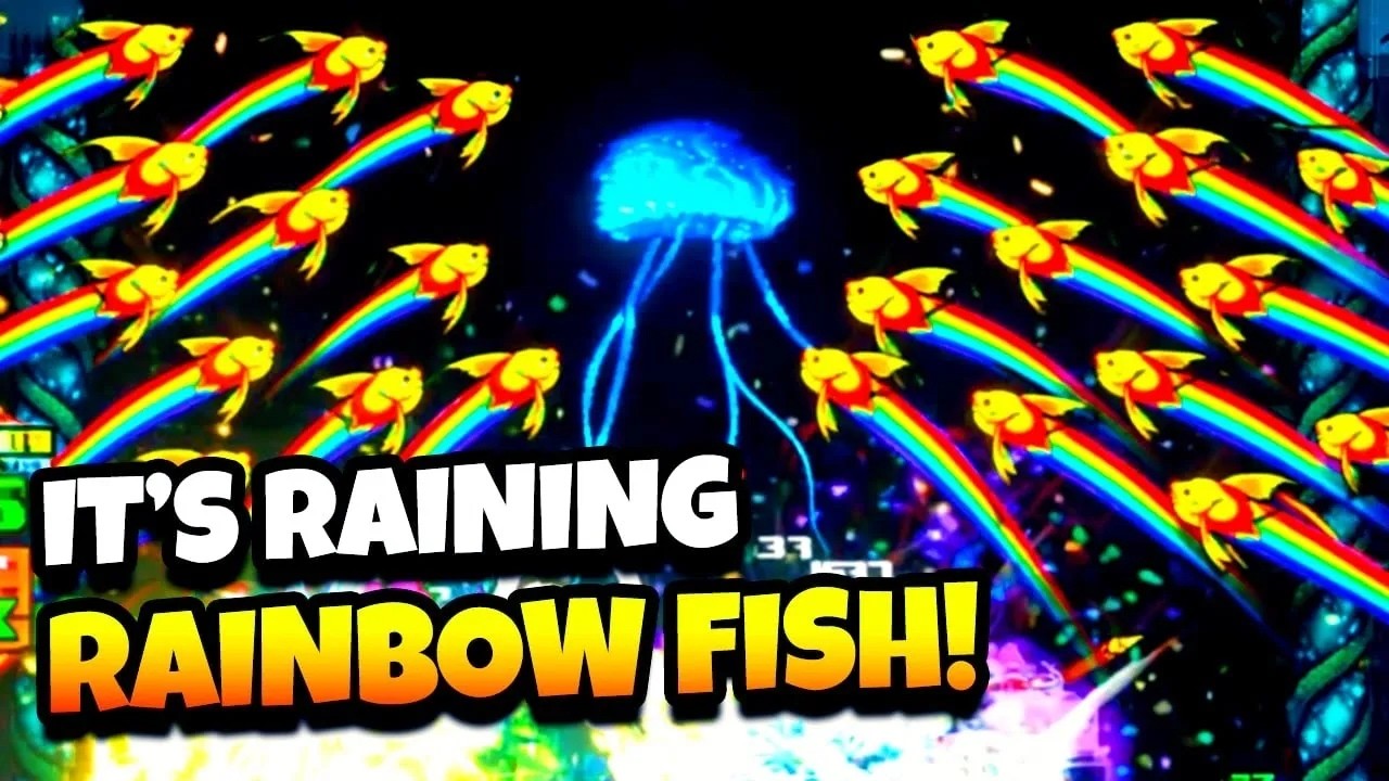 I Filled The Screen with FLYING RAINBOW FISH! | SUPER Cabbage Kabumi
