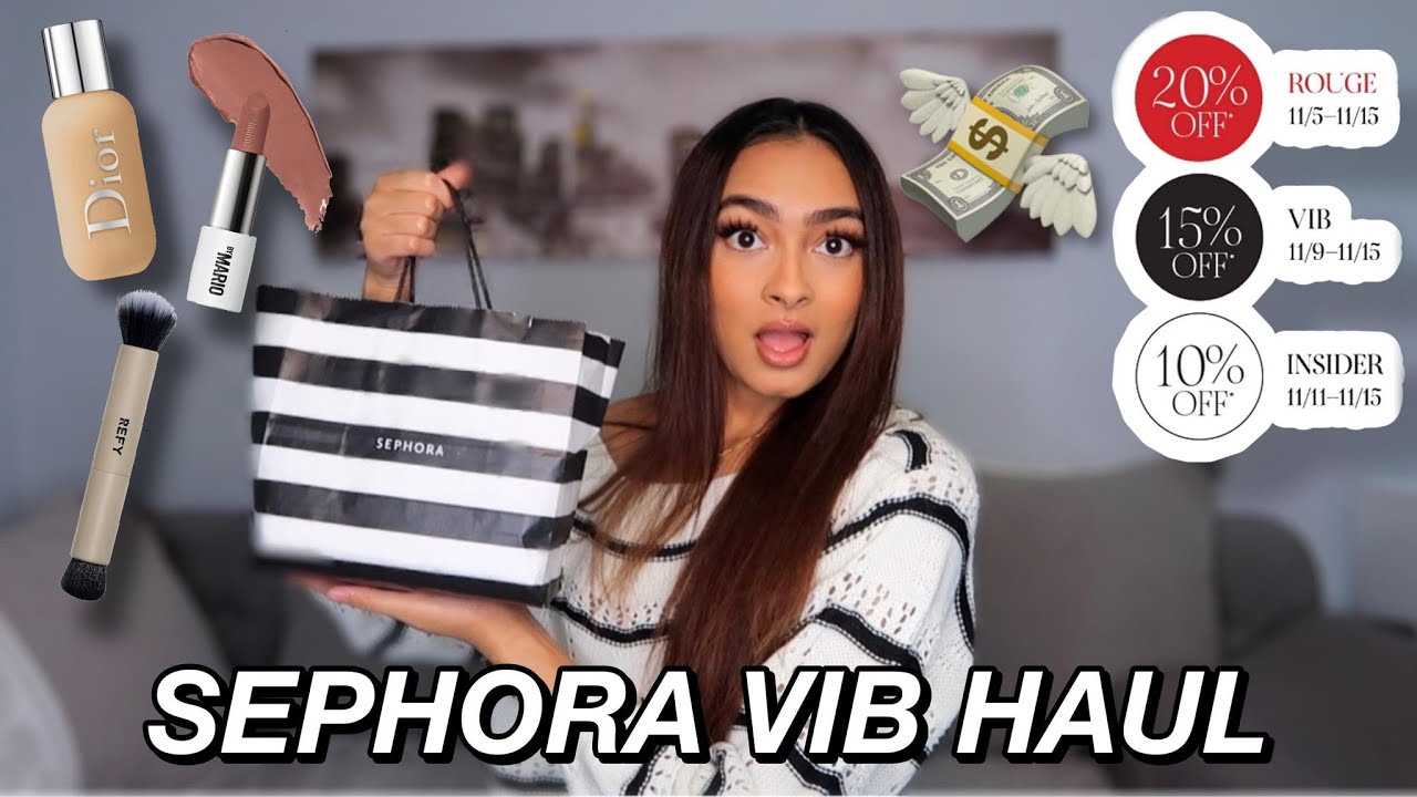 i spent over $300 at sephora...HOLIDAY VIB SALE HAUL 2021