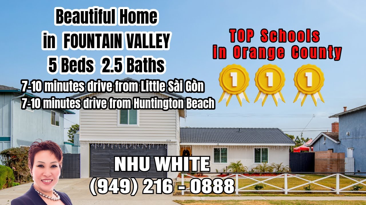 Beautiful Home in Fountain Valley TOP Schools in Orange County