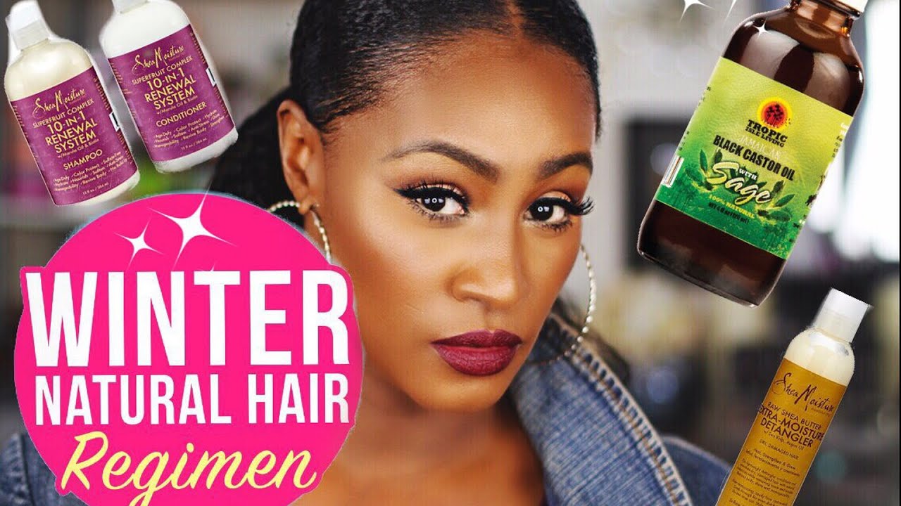 Natural Hair Winter Regimen | Wash Day, Moisturizing, Hair Porosity, Protective Styling  | Shlinda1