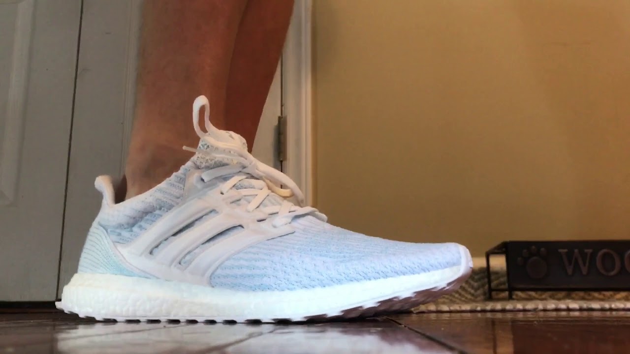 On Foot White Adidas Parley UltraBOOST