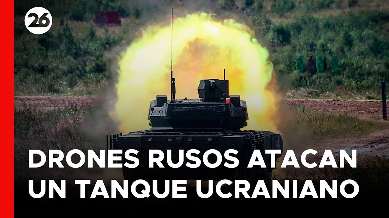 Así se vivió el ataque de drones rusos a un tanque ucraniano desde el cielo