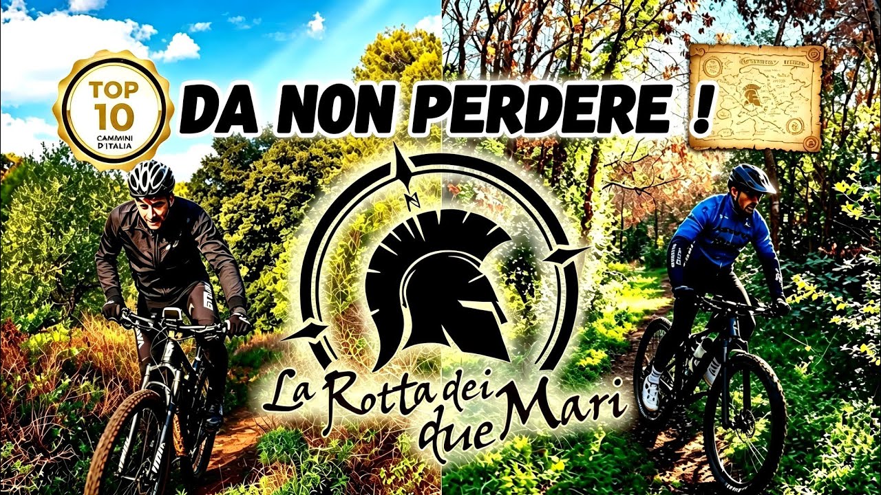 Uno dei 10 cammini più importanti d’Italia🔥La Rotta dei Due Mari🌅 in MTB 