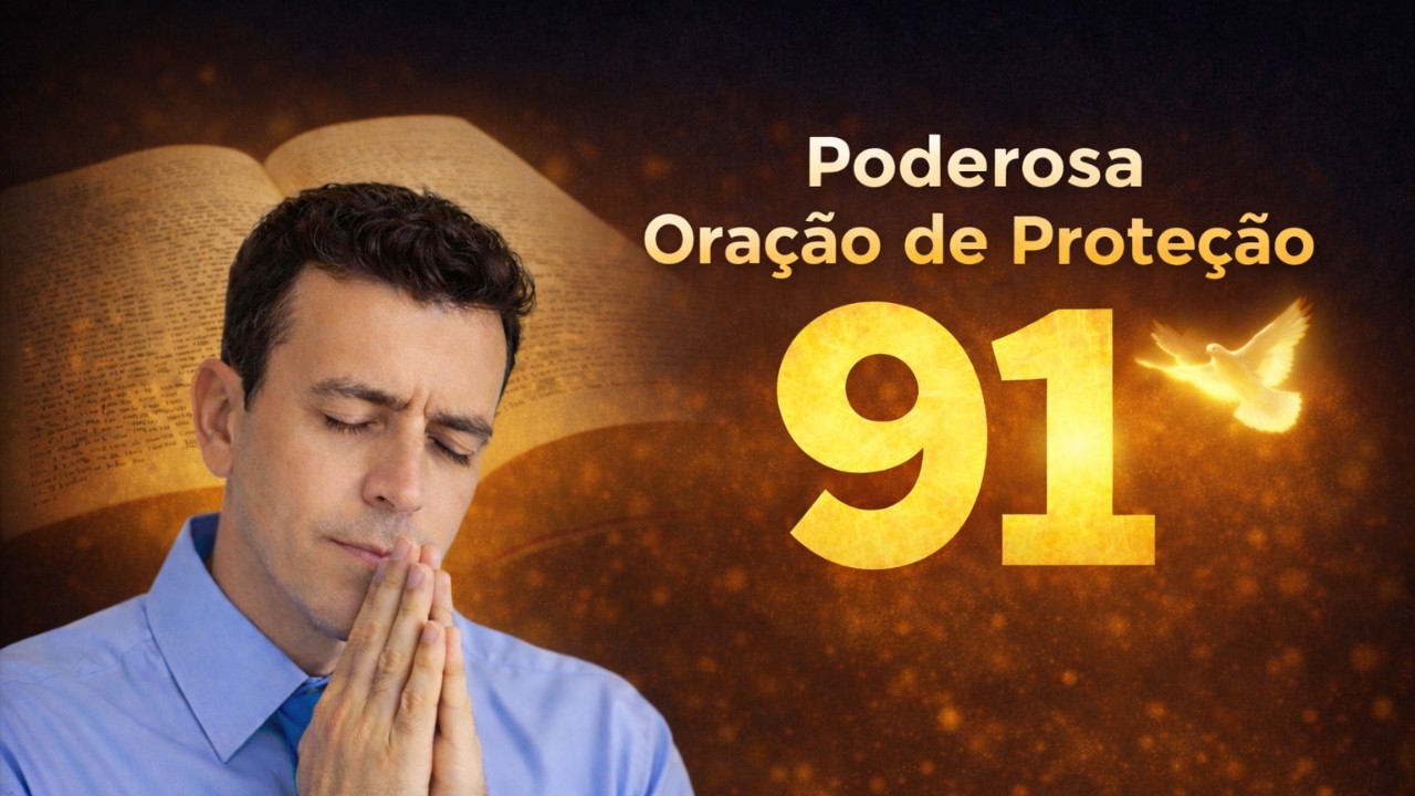 Salmo 91 Repetido por 1 Hora - Ouça para Dormir, Orar e Sentir a Presença de Deus