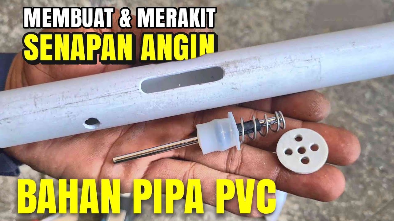 MEMBUAT POMPA S3NAPAN ANGIN PASER bahan PIPA PVC #creative #idecreative #esdetv #diy