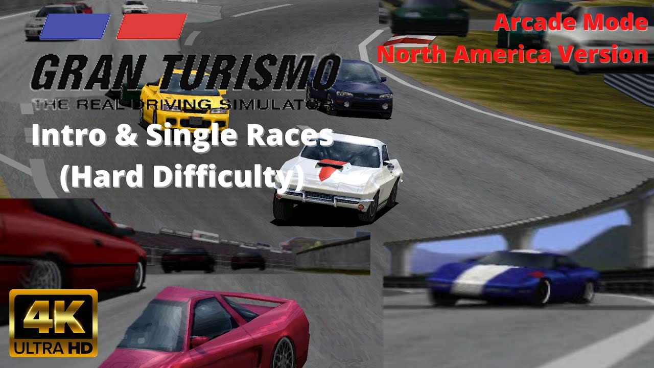 Gran Turismo [4K] - Opening Intro & Single Races (Arcade Mode)