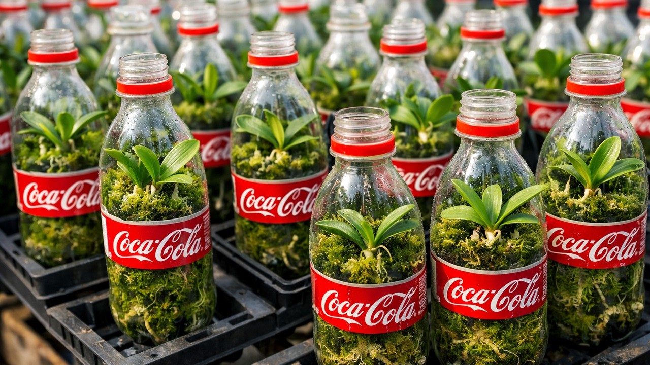 How to propagate orchids at home using just one Coca-Cola bottle.