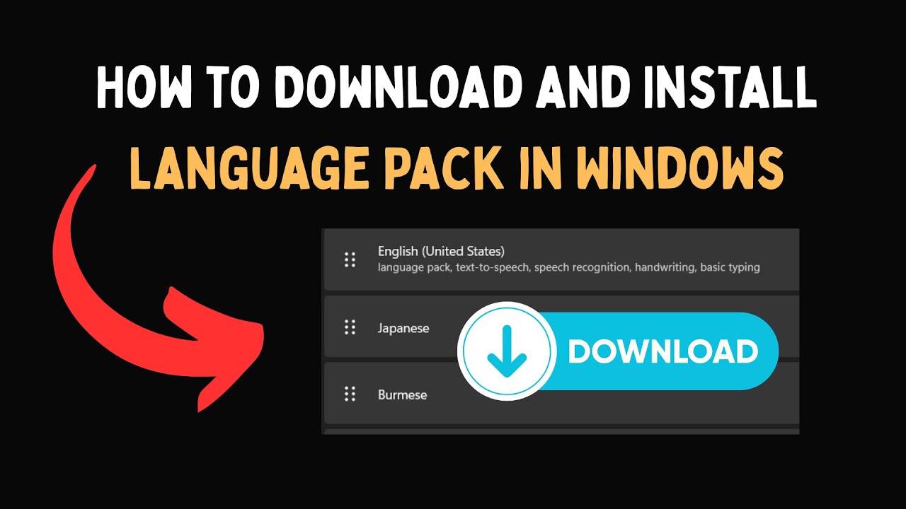How to Download and Install Language Pack in Windows