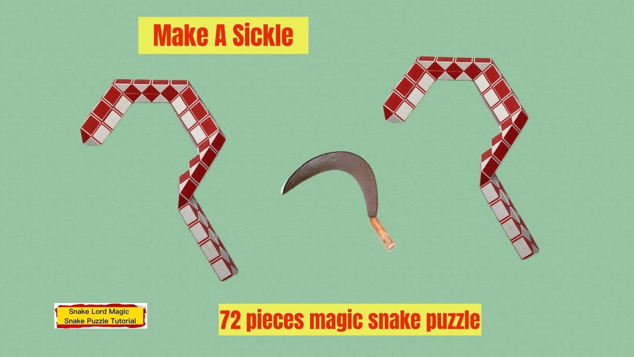 Сделайте серп — головоломку из 72 частей с магической змеёй #SnakeLordMagicSnakePuzzleTutorial