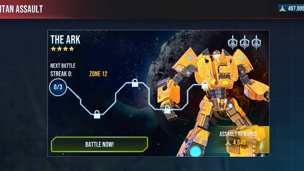 Titan Assault: 4-Star The Ark (2025) | TRANSFORMERS: Earth Wars