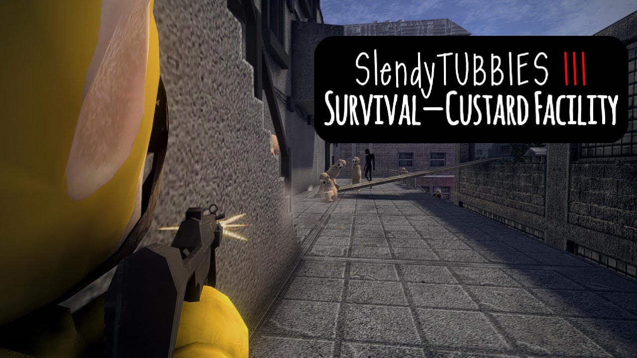 HE SNUCK UP ON ME! |Slendytubbies 3 Survival: Custard Facility