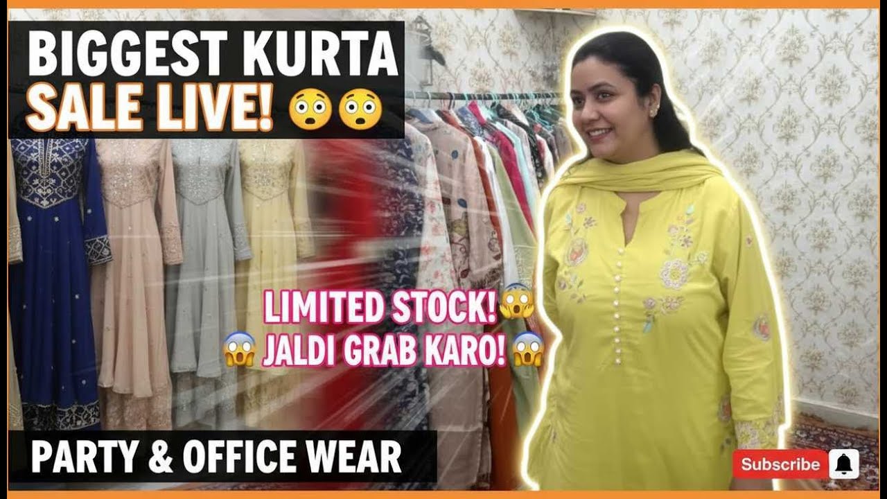 Partywear and Officewear Kurta Set Live