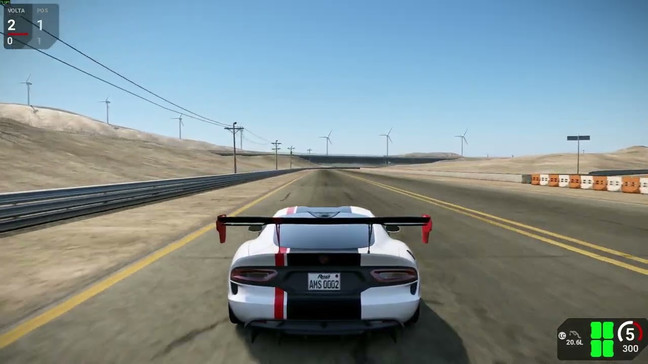 Automobilista 2 - Track Day (Supercars) - Dodge Viper ACR - Mojave (Test Track - Mods)