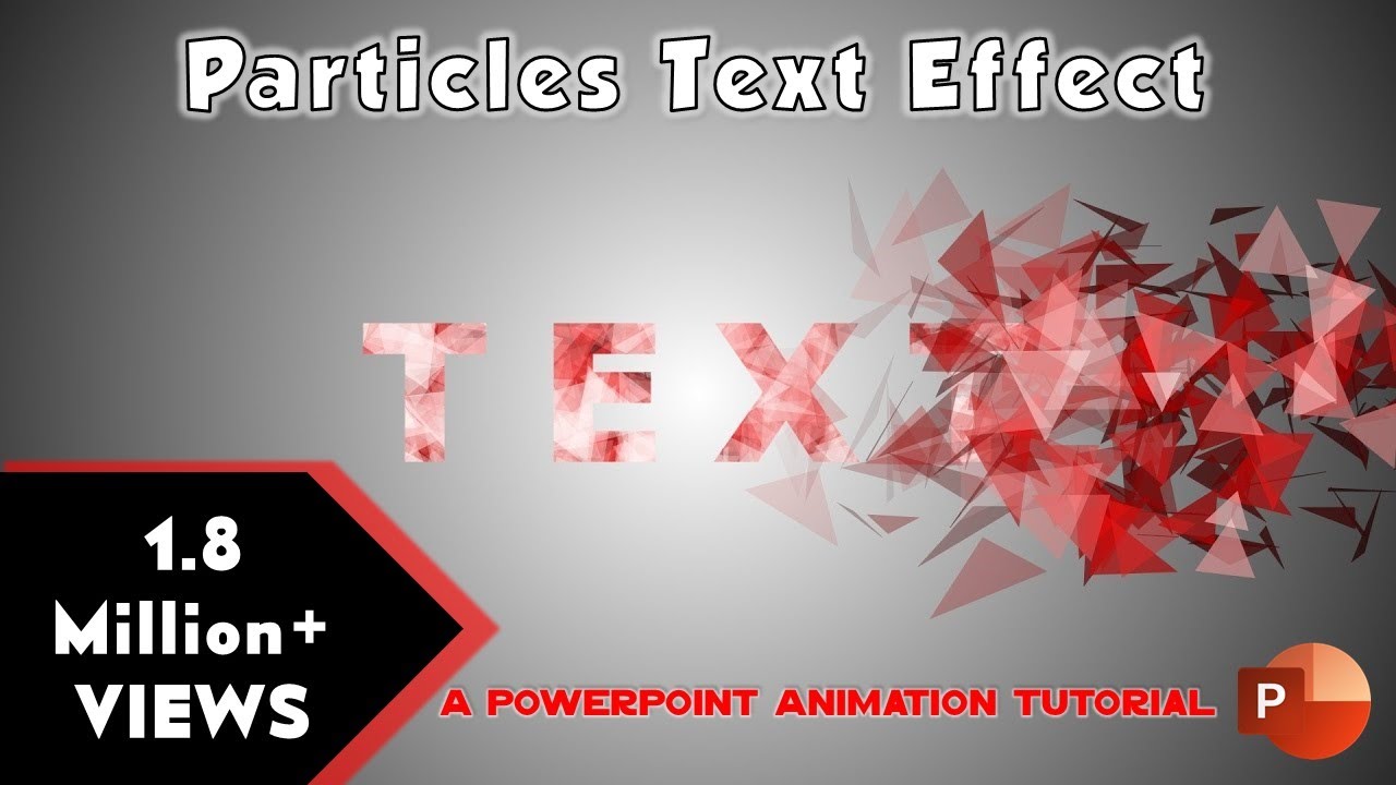 Анимация текстового эффекта частиц в PowerPoint Учебное пособие по анимации