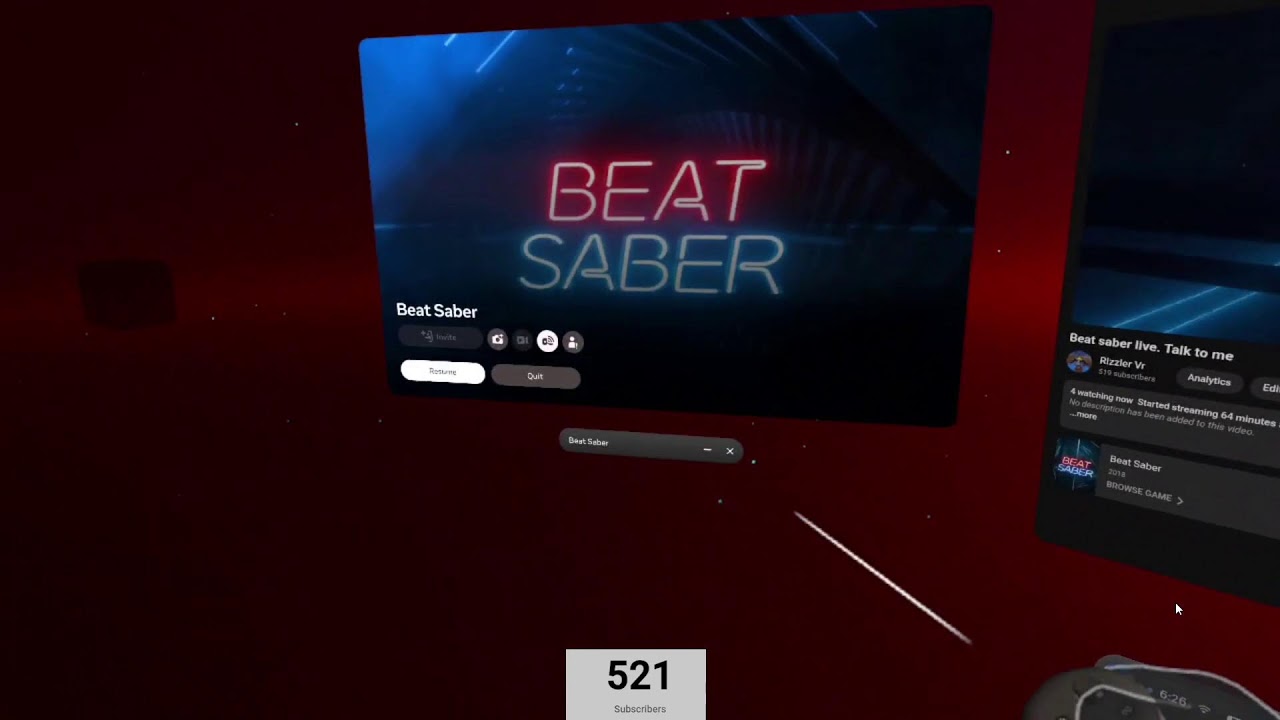 Beat saber live. Talk to me