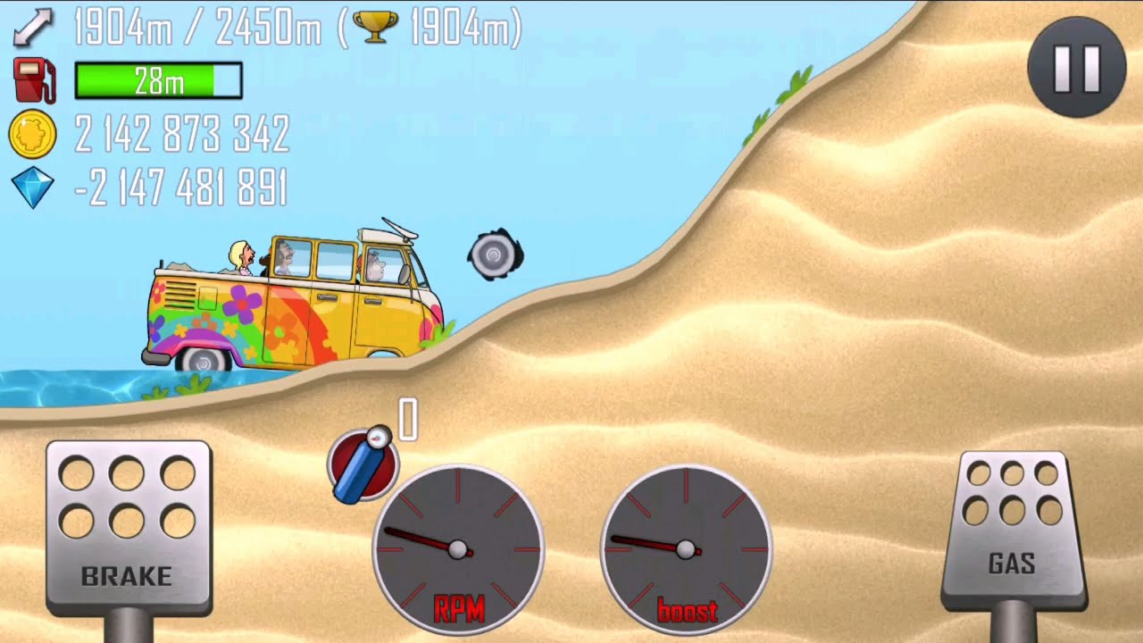 👉 Hill Climb Racing 🚗 Multiple Cars on Rainbow Road | Gameplay #10
