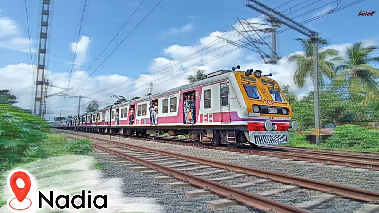 Dangerous 🔥 High Speed GALLOPING EMU Passenger Trains at Ranaghat Lalgola Stretch