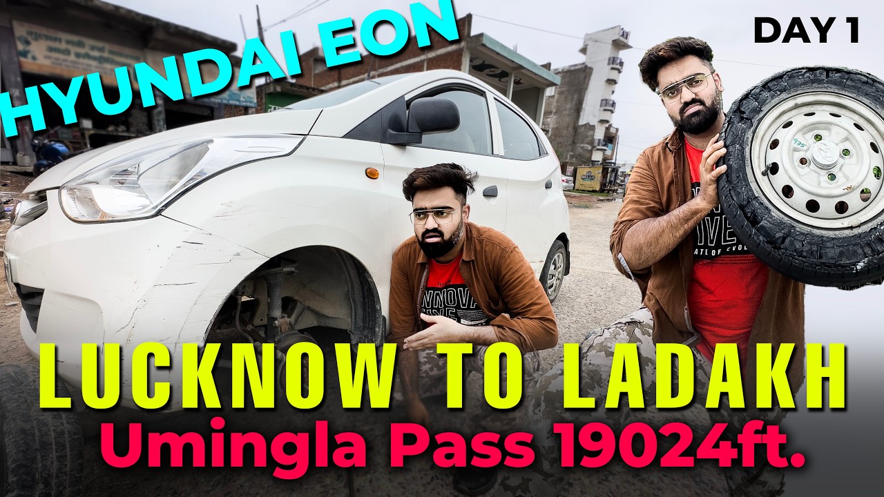 Quit My Job for Ladakh! Phele din he marte marte bacche | Hyundai Eon sey Umingla Pass 19000 ft.