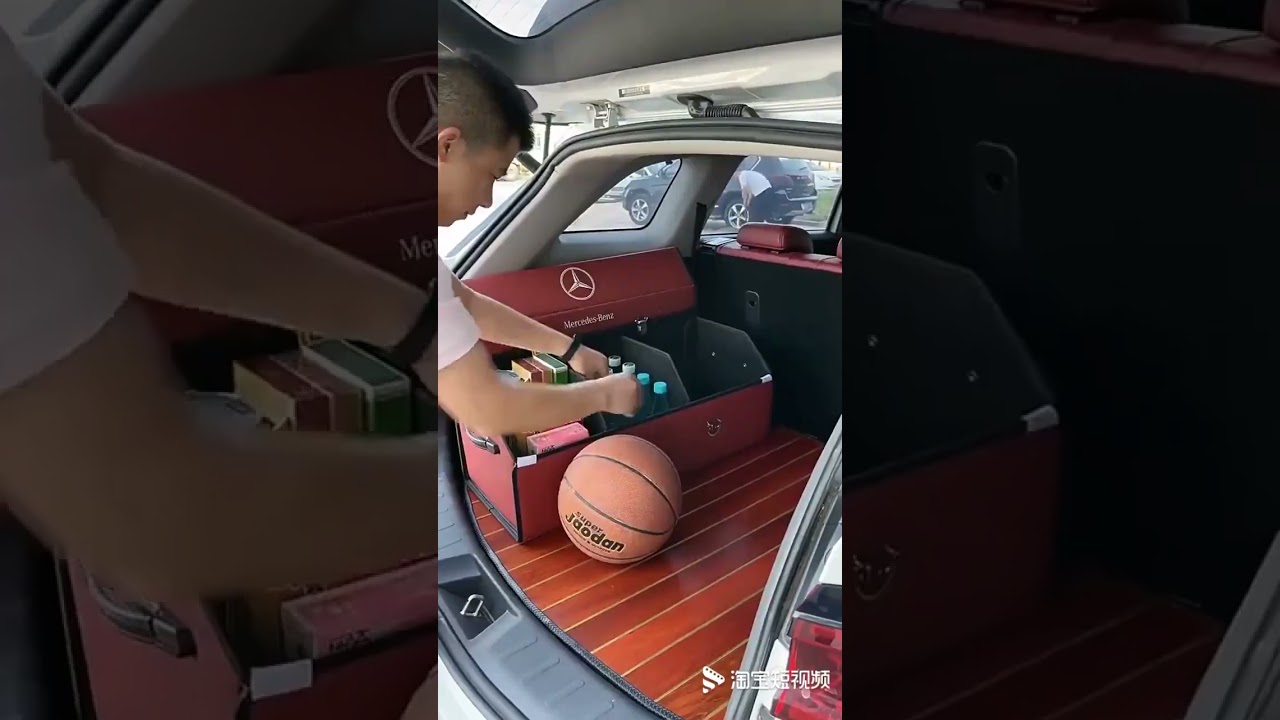 The trunk of your car is messy, put this storage box with large capacity