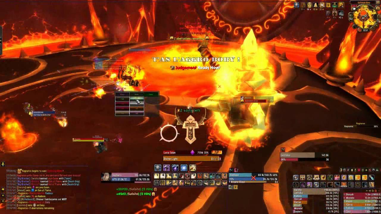 Silent Vs Ragnaros 10 HM Fk Fr Multi Pov (Holy Paladin, Disc Priest, Frost Dk)