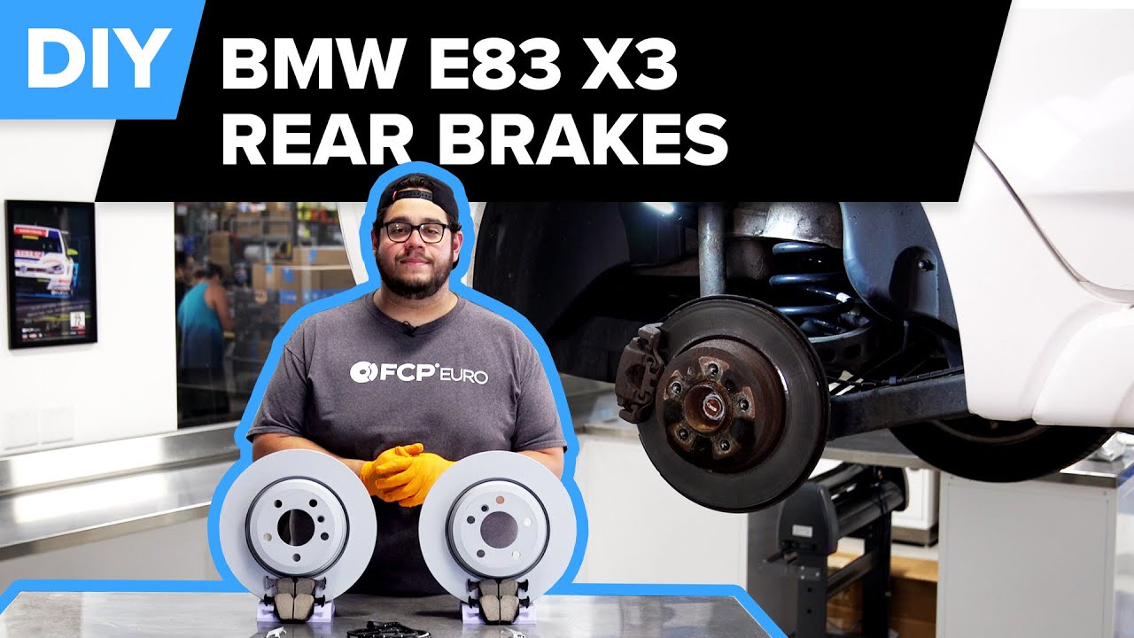 BMW X3 Rear Brake Pad & Rotor Replacement DIY (BMW E83)