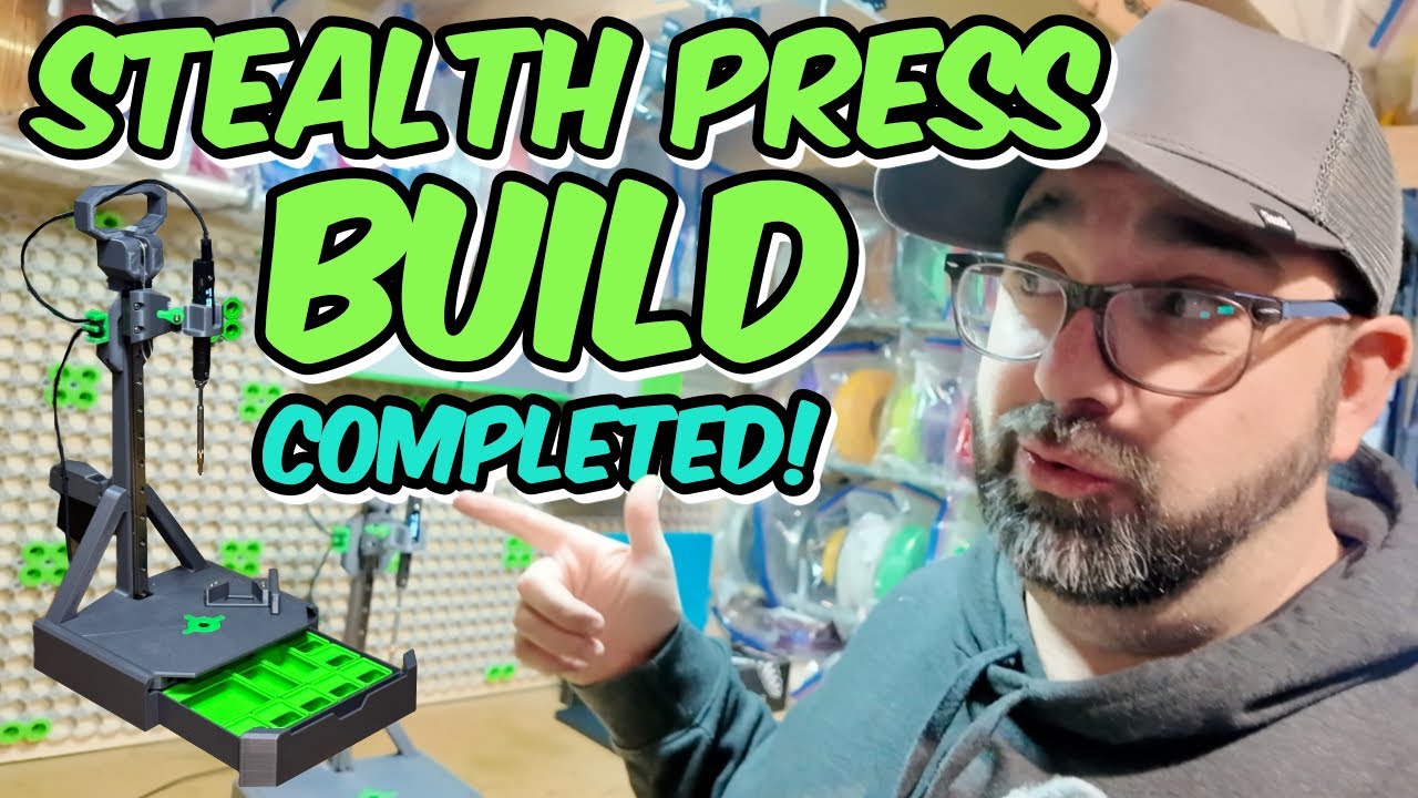 3D Printed Insert Press + Gridfinify Style Drawer | Vlog 14 Part 2