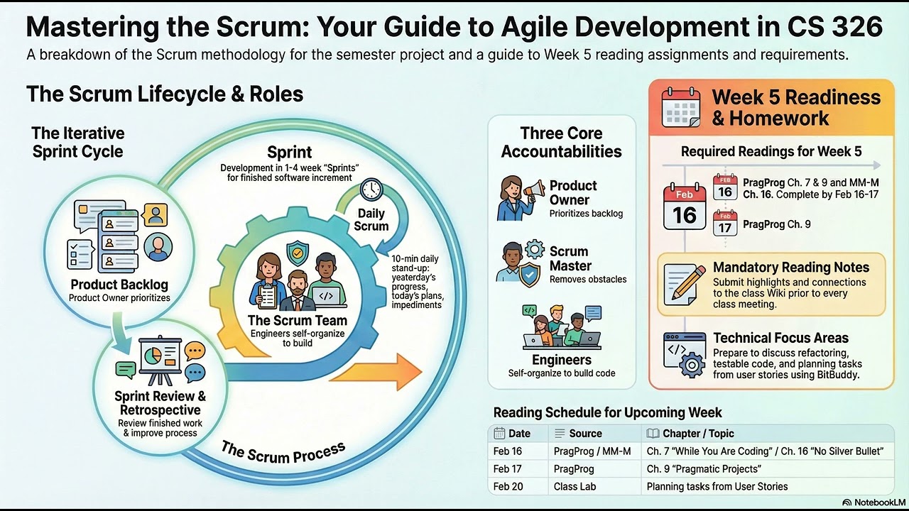 CS326 Class 11 Podcast: Maximizing Work Not Done With Scrum