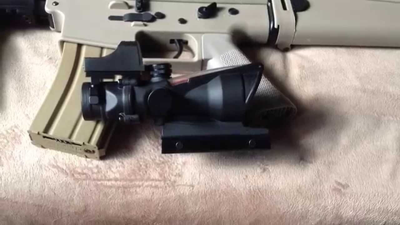Evike ACOG with Red Dot Sight airsoft