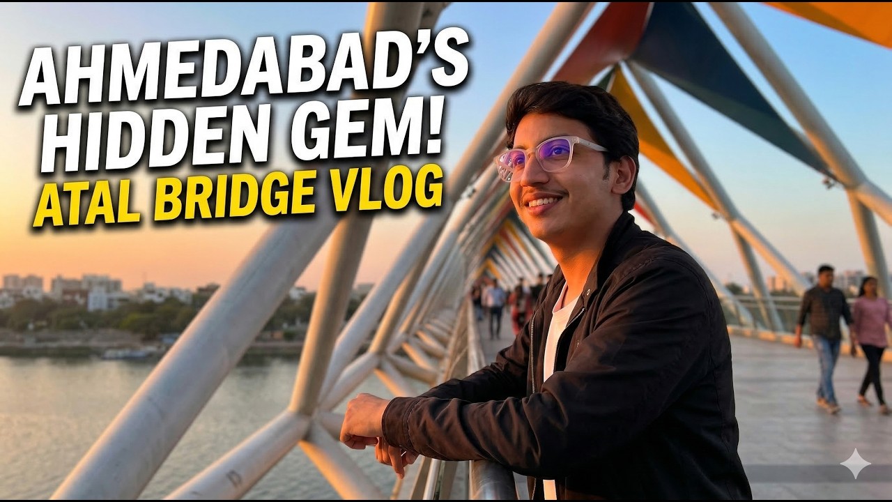 Atal Bridge Ahmedabad Vlog | Evening to Night Experience + Flower Garden | Hidden Gem of Gujarat