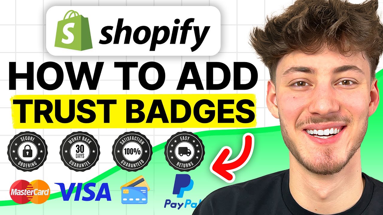 Как добавить значки доверия в Shopify (полный видеоурок 2026 года)