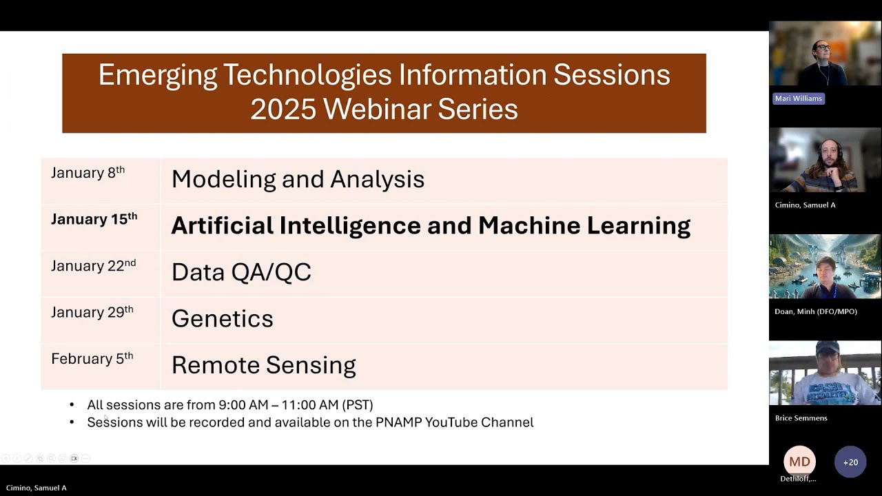 Artificial Intelligence and Machine Learning Session - ETIS 2025 Webinar Series