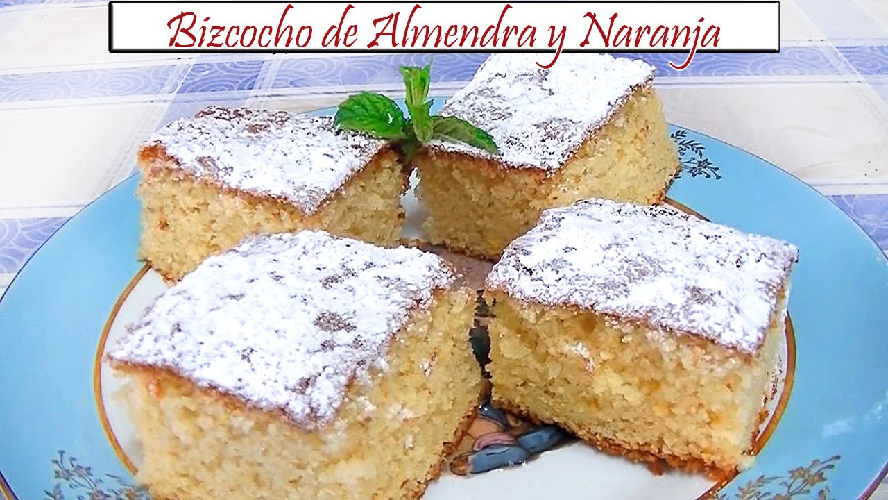 Bizcocho de Almendra y Naranja | Receta de Cocina en Familia