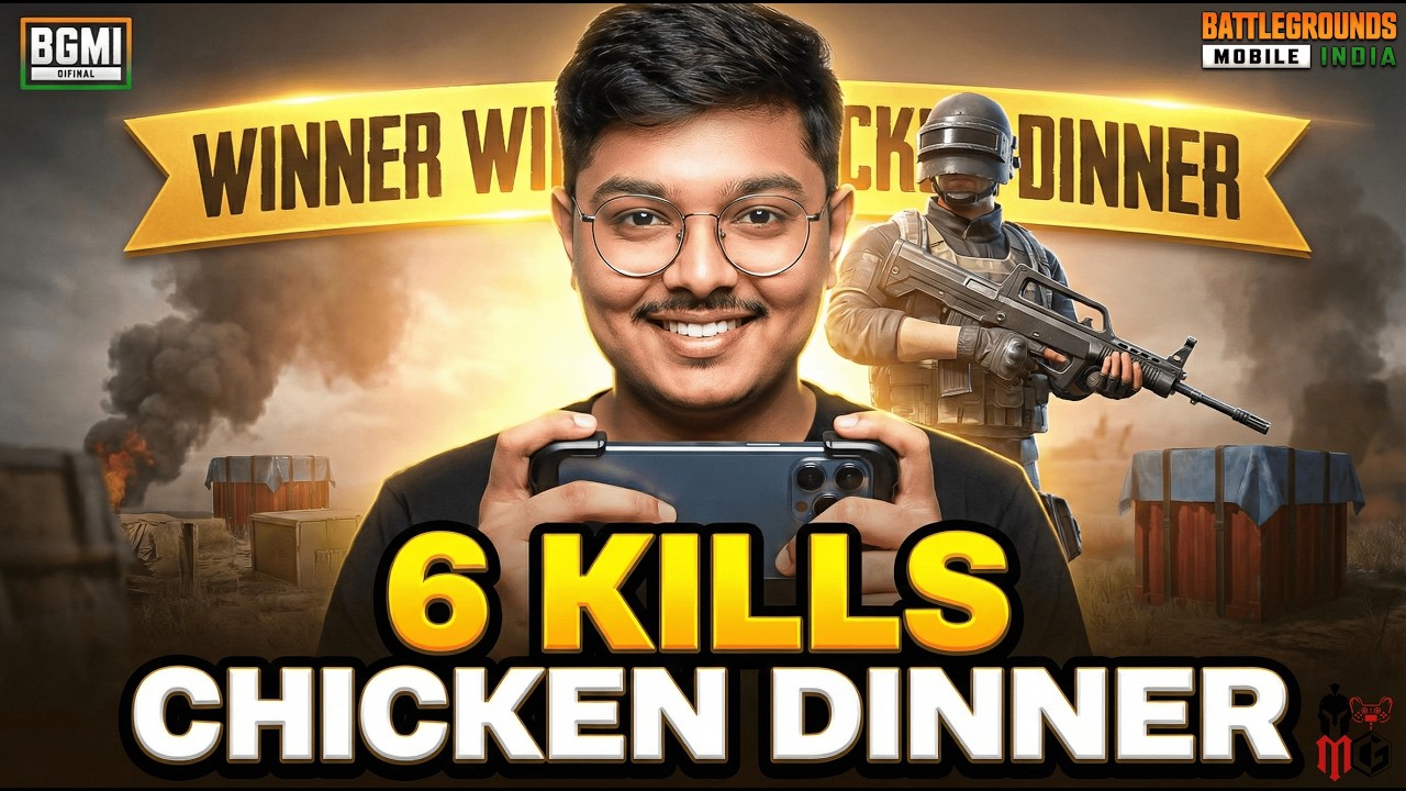 🔥 6 Kills Chicken Dinner | Last Zone Me Full Control | BGMI