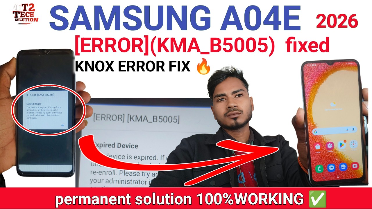 Samsung A04e Knox Error KMA_B5005 & KMA_F5011 Fix | Expired Device Solution🔥2026
