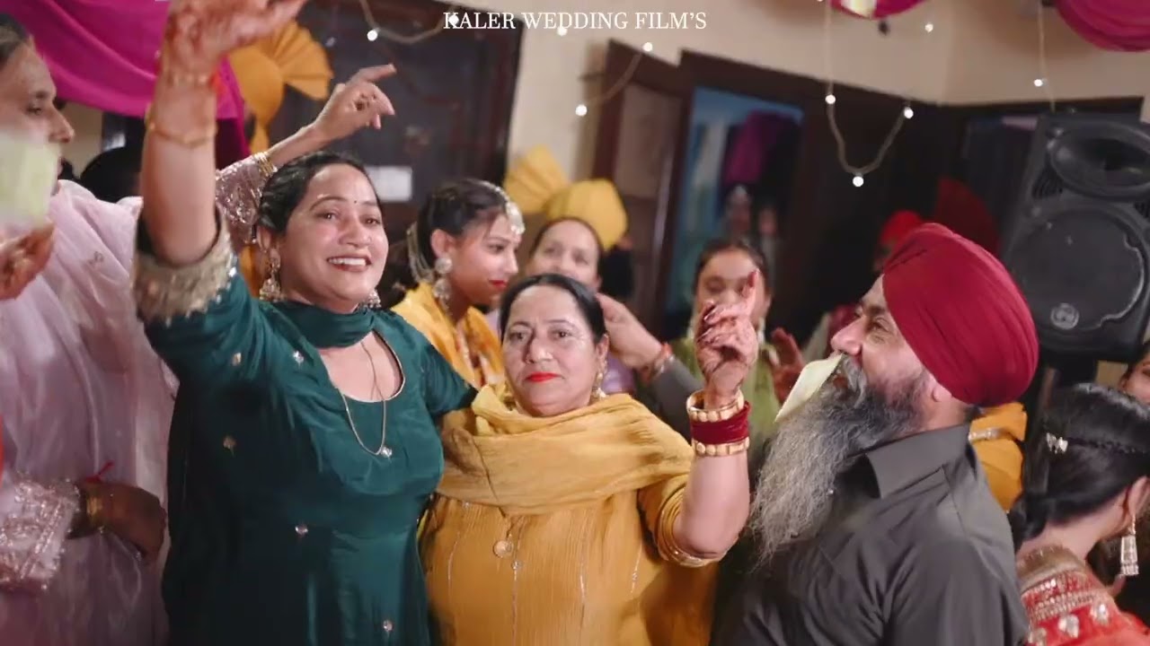 Same day Sukhvir Singh weds kiranjit kaur(Kaler wedding films salapur)