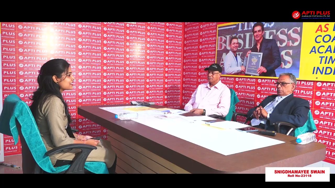SNIGDHAMAYEE SWAIN || CLASSROOM STUDENT ||  RANK 59 || OAS 2024 || Mock Interview || APTI PLUS