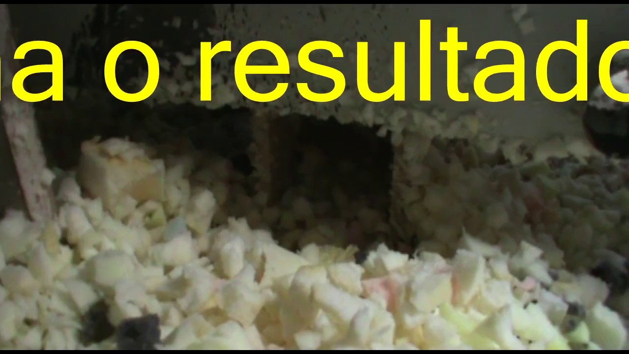 DIY- Como fazer um triturador de espuma - How to make a foam crusher