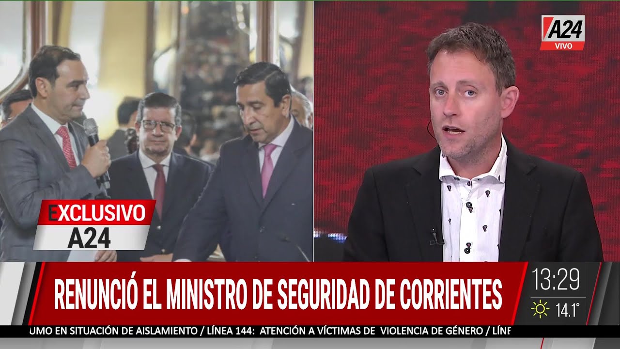 ⚠️ CASO LOAN | RENUNCIÓ EL MINISTRO DE SEGURIDAD DE CORRIENTES, BUENAVENTURA DUARTE