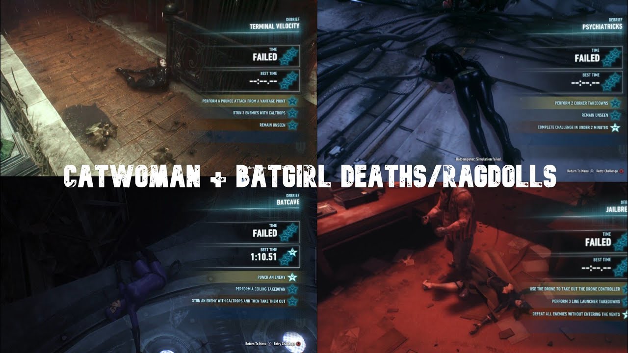 Catwoman + Batgirl Deaths/Ragdoll 