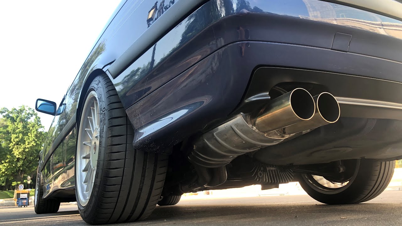 BMW ALPINA B8 4.6 e36 V8 sound exhaust Eisenmann