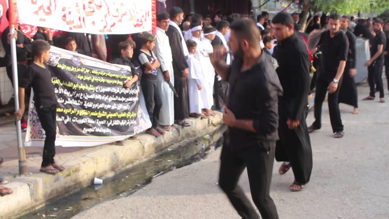 موكب عبد الله الرضيع ع زنجيل في ناحية الحيرة الرادود كاظم ال حامي تصوير ابو ليث النجفي