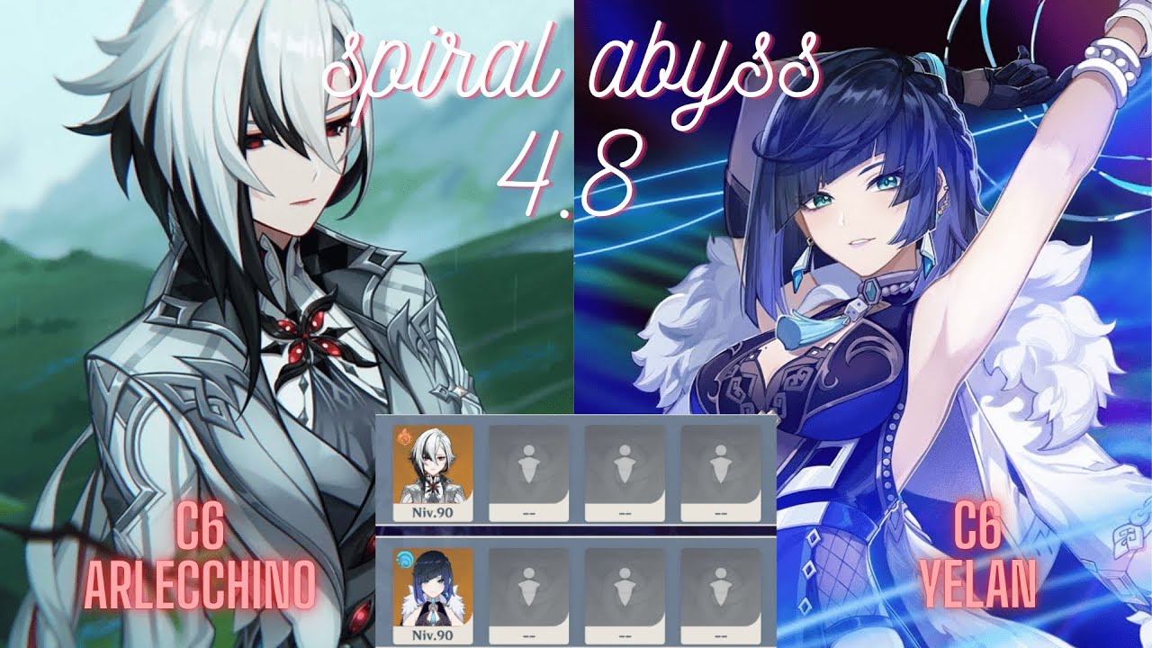 Arlecchino Solo C6 & Yelan Solo C6 - Spiral Abyss 4.8 [Genshin Impact]