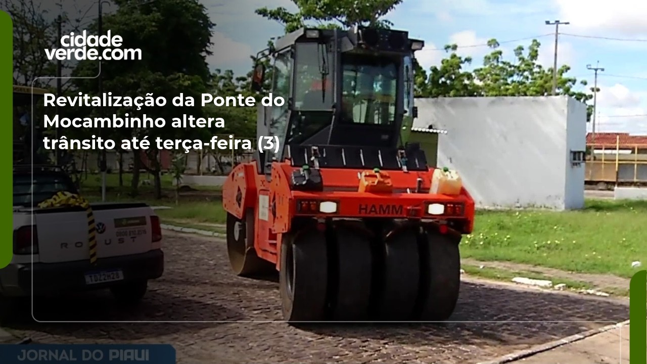 Revitalização da Ponte do Mocambinho altera trânsito até terça-feira (3)