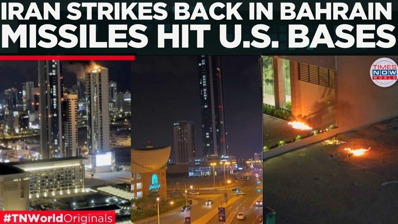 IRAN STRIKES U.S. BASES In Bahrain: Missiles Roar Over Manama Hotel, Fire Erupts In Skyline