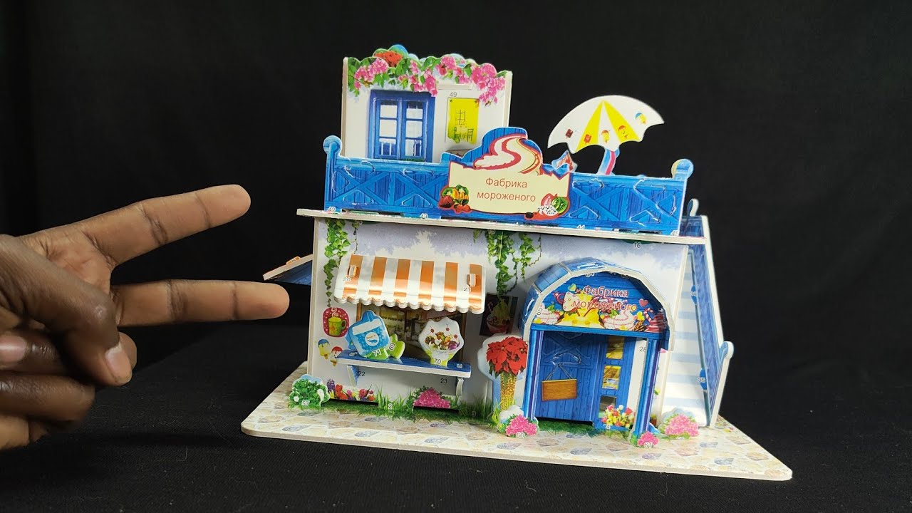 DIY Miniature Ice Cream Shop: From Puzzle to Masterpiece! 